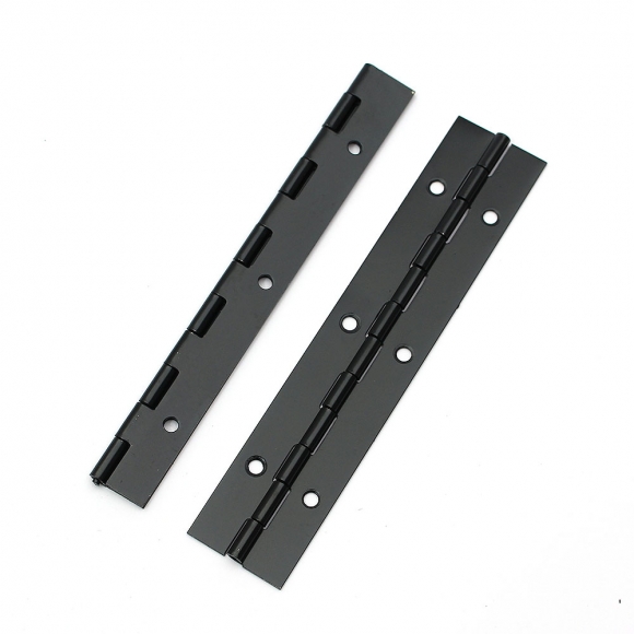 [영달철물] 150mm 피아노 경첩 2p세트(두께 1mm) (스틸+블랙)