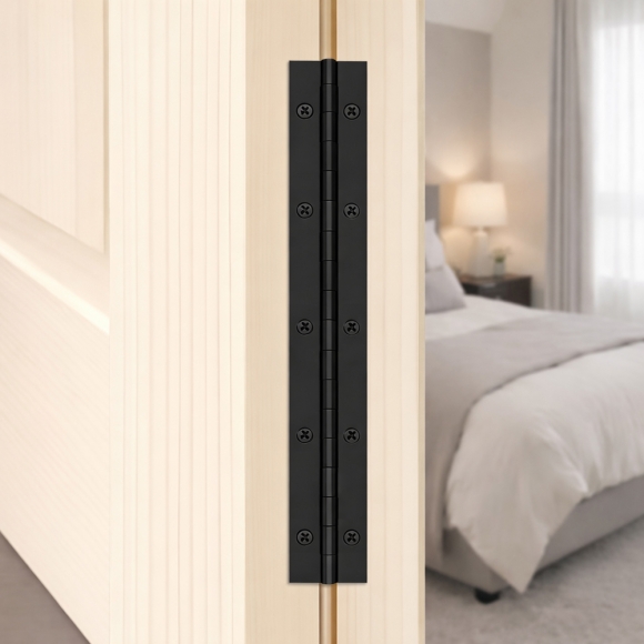 [영달철물] 250mm 피아노 경첩 2p세트(두께 1mm) (스틸+블랙)