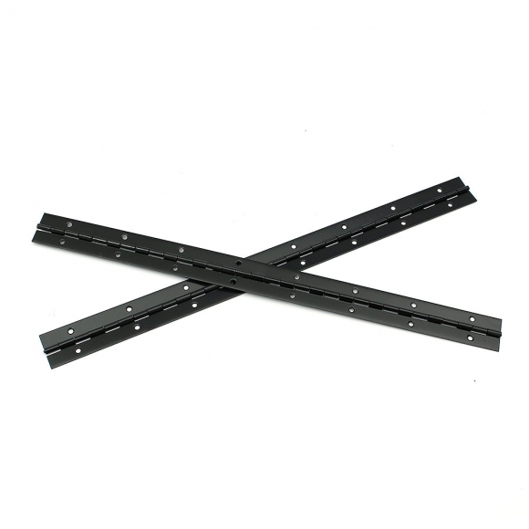 [영달철물] 400mm 피아노 경첩 2p세트(두께 1mm) (스틸+블랙)