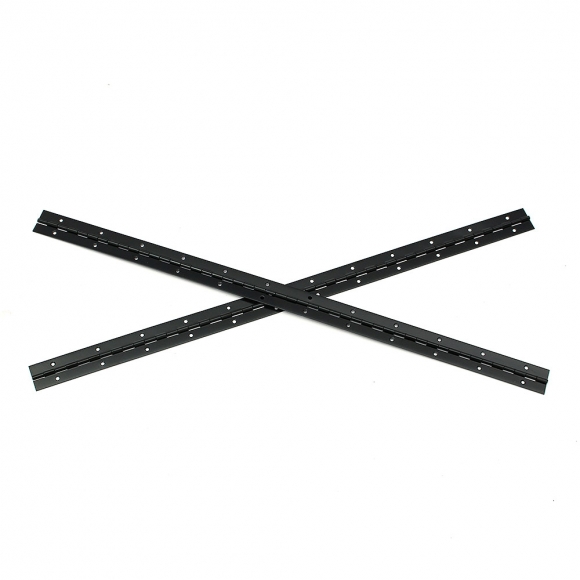 [영달철물] 600mm 피아노 경첩 2p세트(두께 1mm) (스틸+블랙)