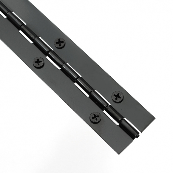 [영달철물] 600mm 피아노 경첩 2p세트(두께 1mm) (스틸+블랙)