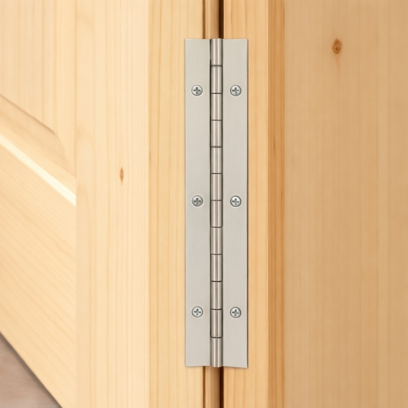 [영달철물] 150mm 피아노 경첩 2p세트(두께 0.8mm) (스텐+실버)