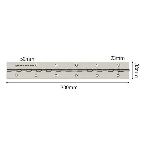 [영달철물] 300mm 피아노 경첩 2p세트(두께 1mm) (스텐+실버)