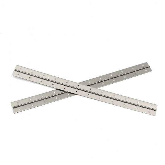 [영달철물] 600mm 피아노 경첩 2p세트(두께 1.5mm) (스텐+실버)