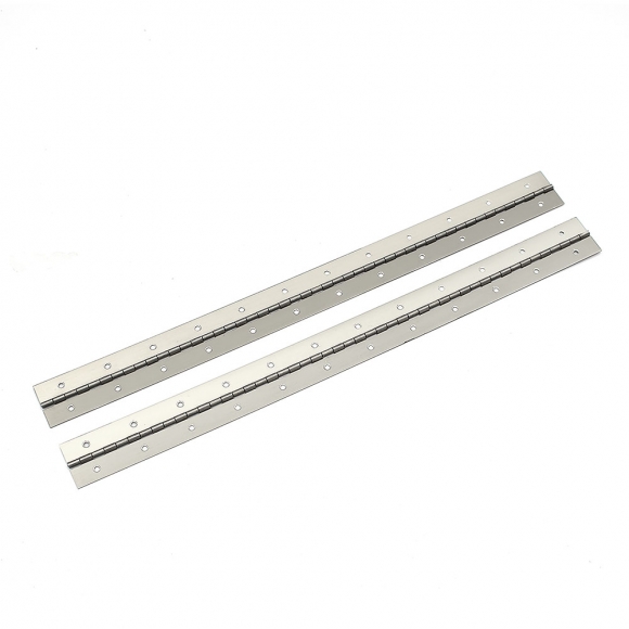 [영달철물] 600mm 피아노 경첩 2p세트(두께 1.5mm) (스텐+실버)