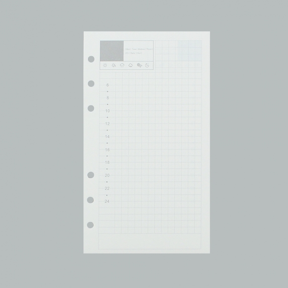 채움 6공 데일리 다이어리 속지 135매(A6)