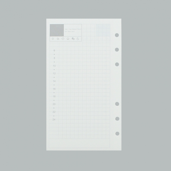 채움 6공 데일리 다이어리 속지 135매(A6)