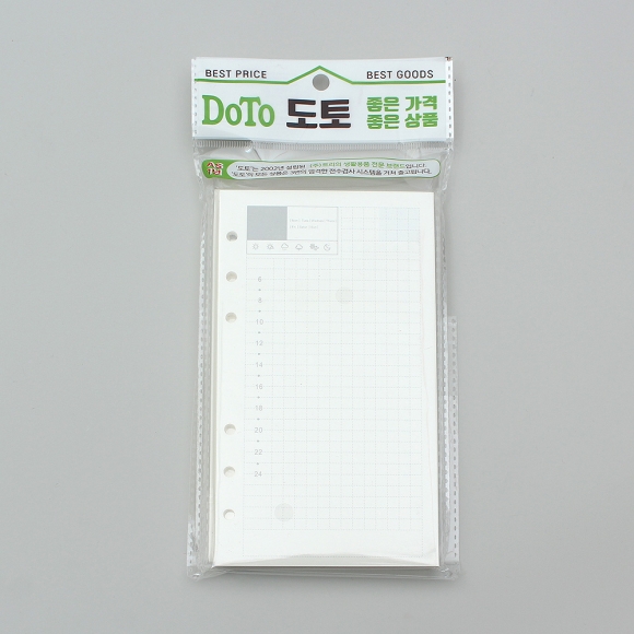 채움 6공 데일리 다이어리 속지 135매(A6)