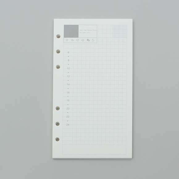 채움 6공 데일리 다이어리 속지 135매(A6)