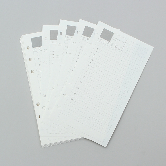 채움 6공 데일리 다이어리 속지 135매(A6)