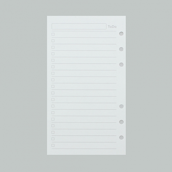 채움 6공 투두리스트 다이어리 속지 135매(A6)