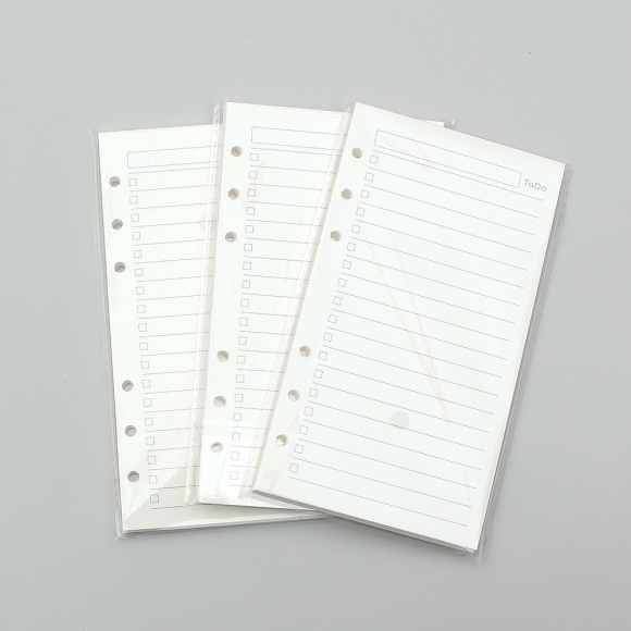채움 6공 투두리스트 다이어리 속지 135매(A6)