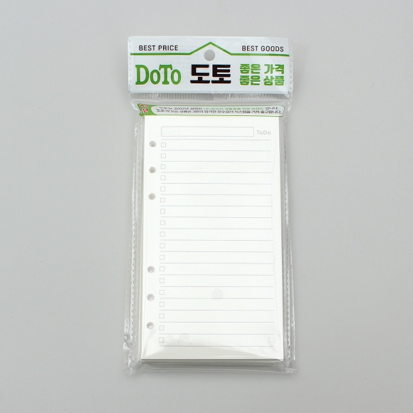 채움 6공 투두리스트 다이어리 속지 135매(A6)