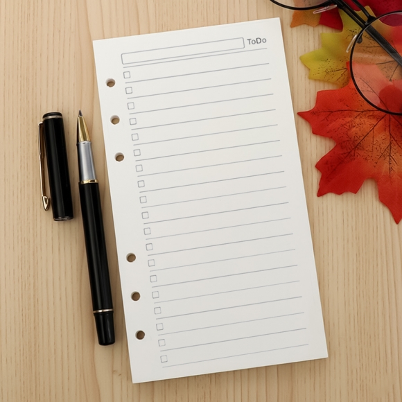 채움 6공 투두리스트 다이어리 속지 135매(A6)