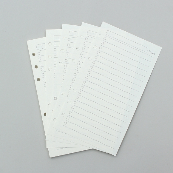 채움 6공 투두리스트 다이어리 속지 135매(A6)