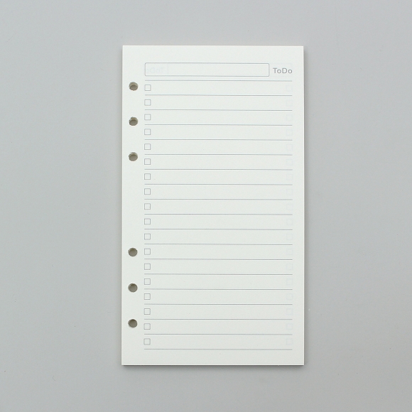 채움 6공 투두리스트 다이어리 속지 135매(A6)