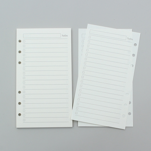 채움 6공 투두리스트 다이어리 속지 135매(A6)