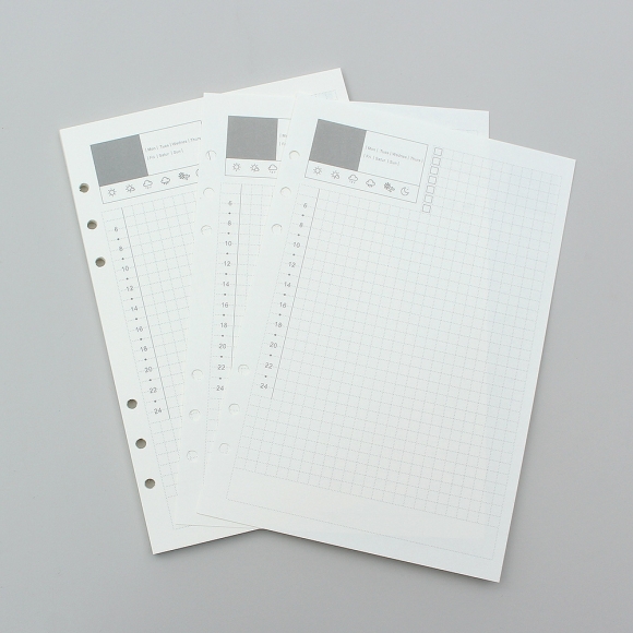 채움 6공 데일리 다이어리 속지 135매(A5)