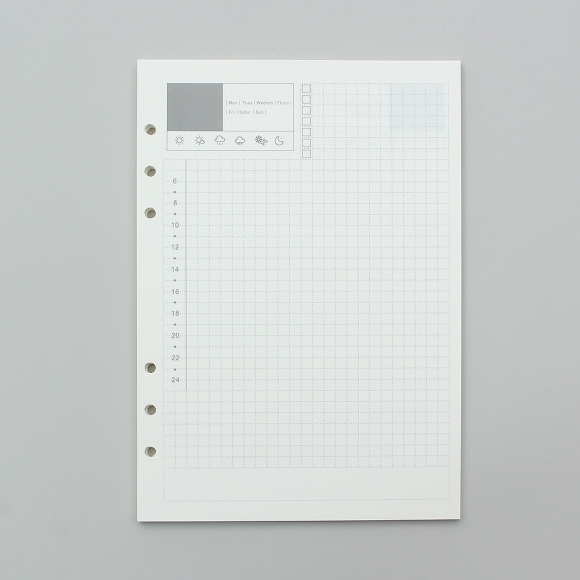 채움 6공 데일리 다이어리 속지 135매(A5)