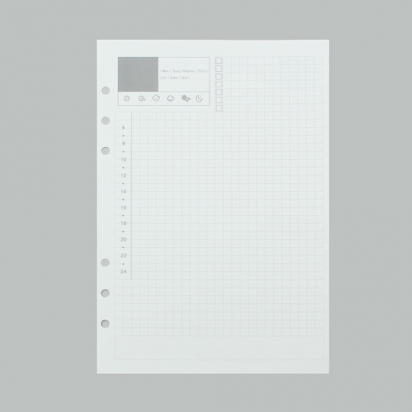채움 6공 데일리 다이어리 속지 135매(A5)