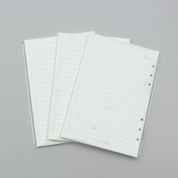 채움 6공 투두리스트 다이어리 속지 135매(A5)