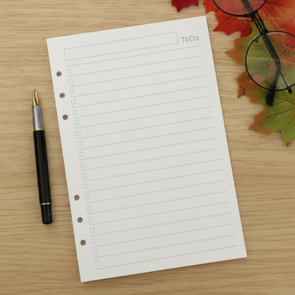 채움 6공 투두리스트 다이어리 속지 135매(A5)