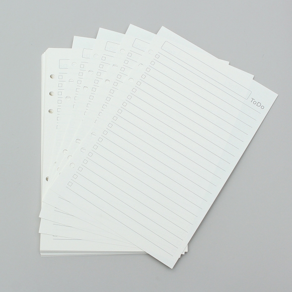 채움 6공 투두리스트 다이어리 속지 135매(A5)