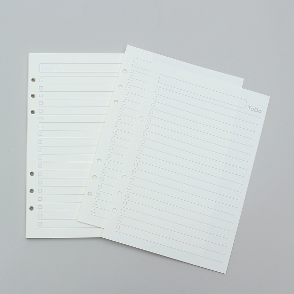 채움 6공 투두리스트 다이어리 속지 135매(A5)