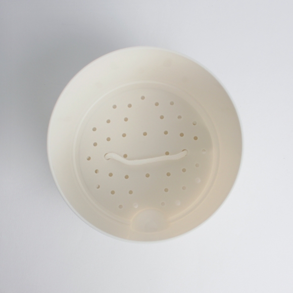 워터뷰 원형 자동급수 화분(화이트) (15x18cm)
