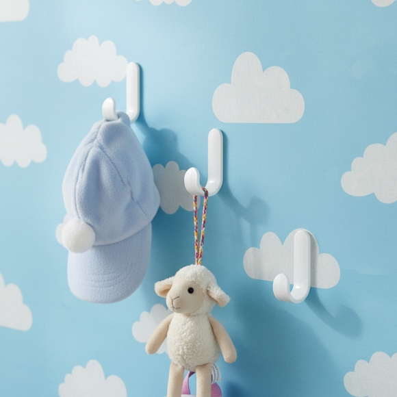 모던픽 접착식 벽걸이 후크 24p세트(화이트)