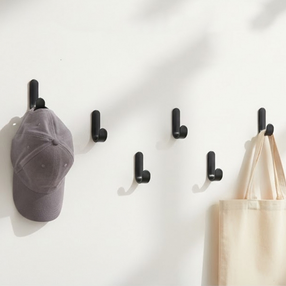 모던픽 접착식 벽걸이 후크 24p세트(블랙)