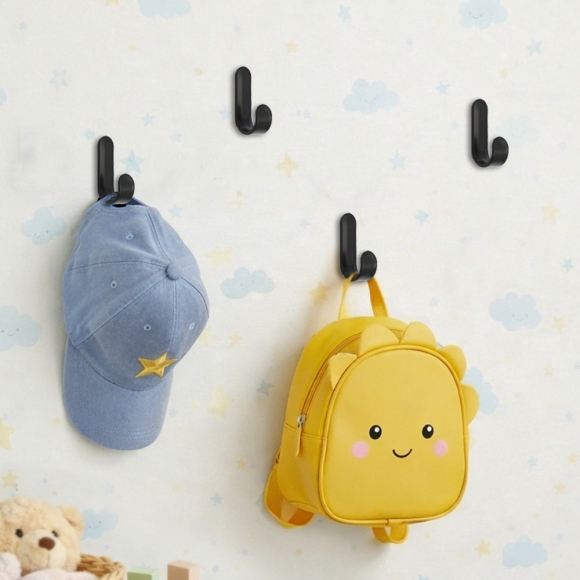 모던픽 접착식 벽걸이 후크 24p세트(블랙)