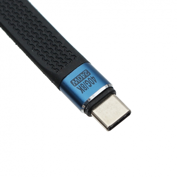 USB4 240w C to C 고속충전 키링 케이블(블랙)