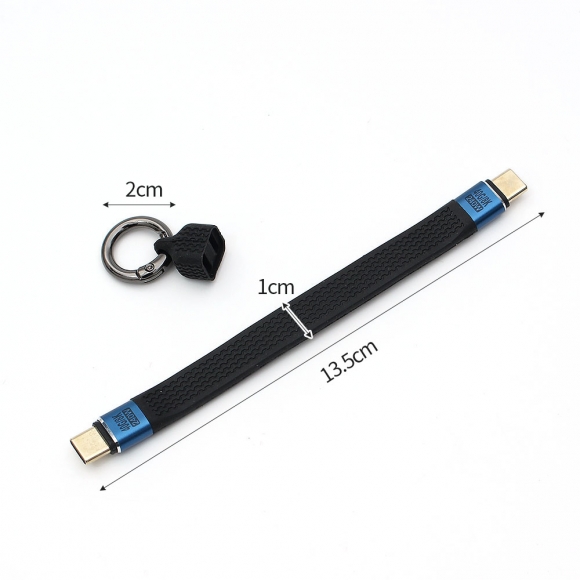 USB4 240w C to C 고속충전 키링 케이블(블랙)