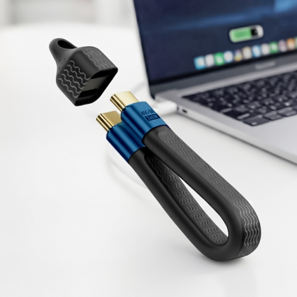 USB4 240w C to C 고속충전 키링 케이블(블랙)