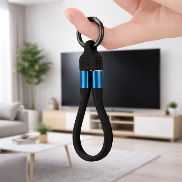 USB4 240w C to C 고속충전 키링 케이블(블랙)