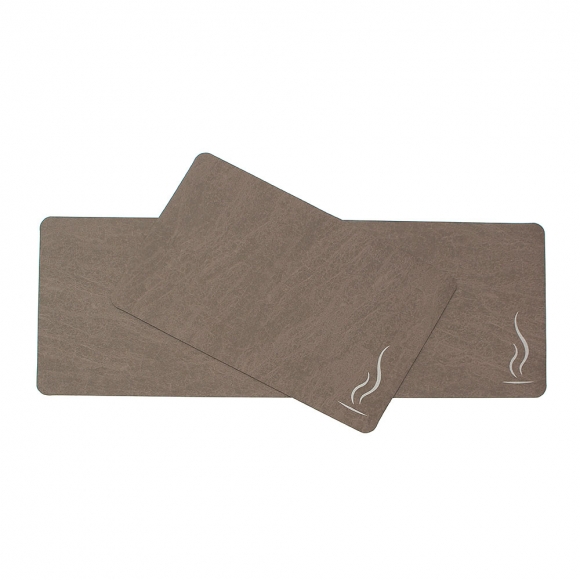 빠른건조 소프트 규조토 발매트 2종세트(라인) (브라운)