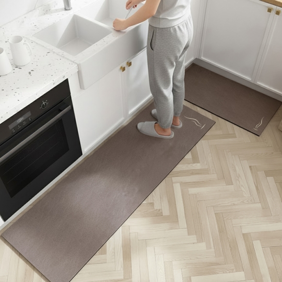 빠른건조 소프트 규조토 발매트 2종세트(라인) (브라운)