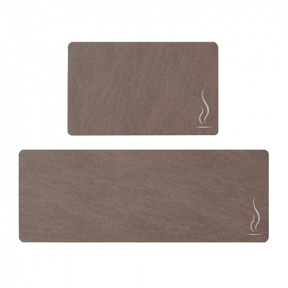 빠른건조 소프트 규조토 발매트 2종세트(라인) (브라운)