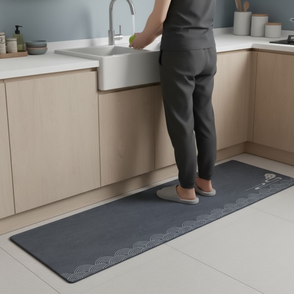 빠른건조 소프트 규조토 발매트 2종세트(구름) (다크네이비)