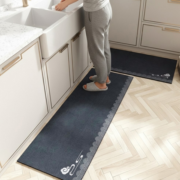 빠른건조 소프트 규조토 발매트 2종세트(구름) (다크네이비)