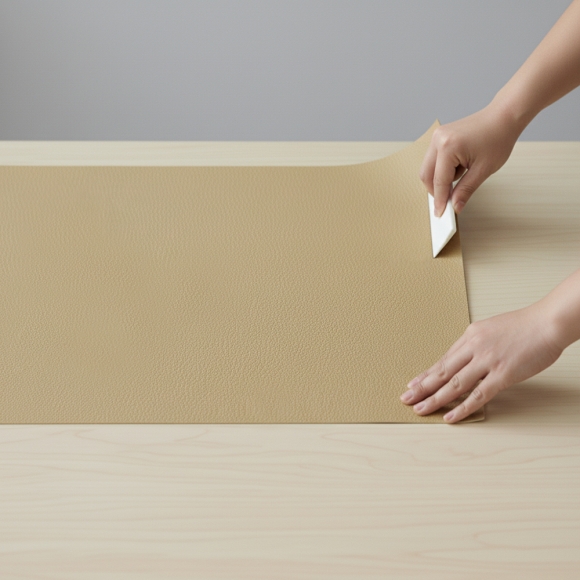 데코핏 인조 가죽 시트지(베이지)