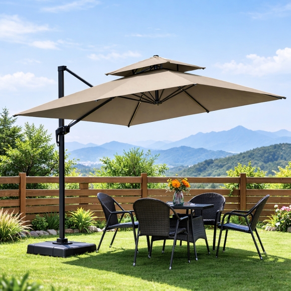 쏠브리즈 대형 파라솔(250cm) (베이지)