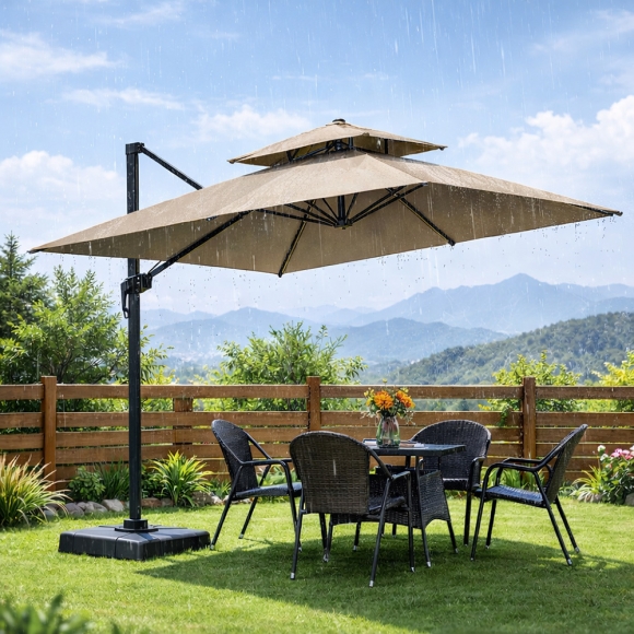 쏠브리즈 대형 파라솔(250cm) (베이지)