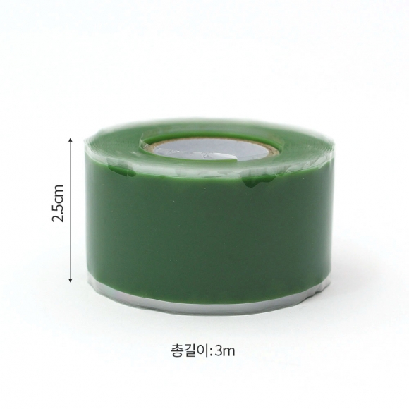 3m 자기융착 실리콘 테이프(그린) 