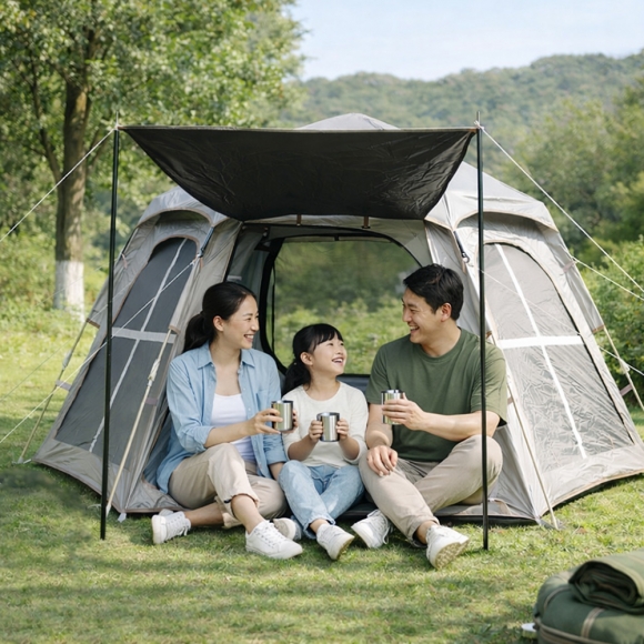 3~4인용 헥사온 원터치 텐트