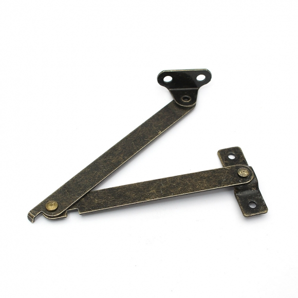 [영달철물] 빈티지 접이식 지지대 경첩 10세트(194mm) (윗면 고정형)