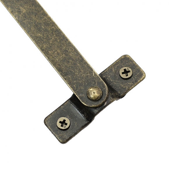 [영달철물] 빈티지 접이식 지지대 경첩 10세트(194mm) (윗면 고정형)