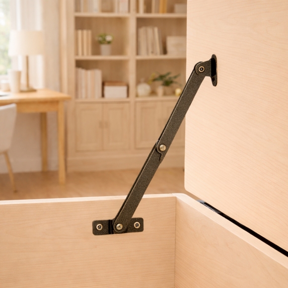 [영달철물] 빈티지 접이식 지지대 경첩 10세트(194mm) (윗면 고정형)