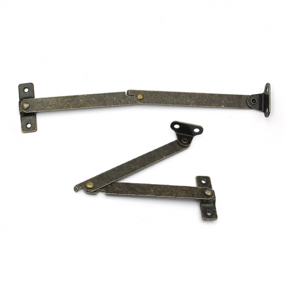 [영달철물] 빈티지 접이식 지지대 경첩 10세트(194mm) (윗면 고정형)